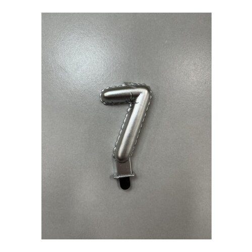 Balloon candle, svećica, srebrna, broj 7 ( 710397 ) Slike