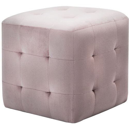 Maison Chic Dvo delni komplet Nočne omarice - Nočne mize roza 30x30x30 cm žametno blago, (21687712) Cene