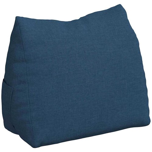 vidaXL Poglavni vzglavnik Modra 45 x 20 x 35 cm blago, (5000278460) Cene