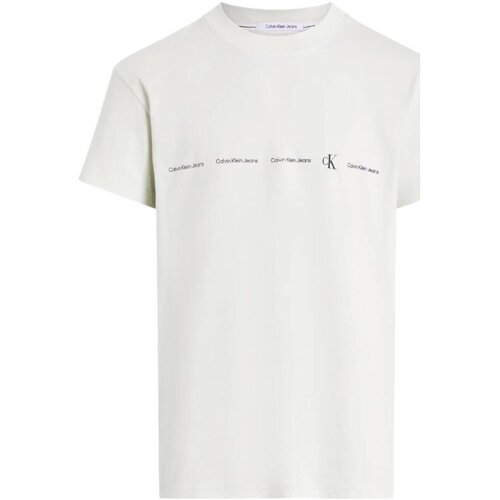 Calvin Klein Jeans Majice s kratkimi rokavi - Bež Cene