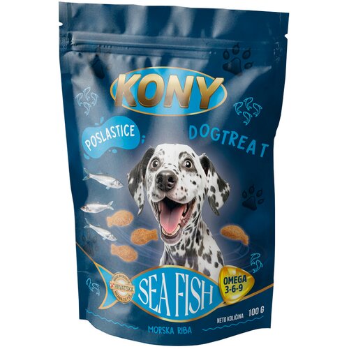 KONY Hrana za pse POSLASTICE MORSKA RIBA 100g Cijene