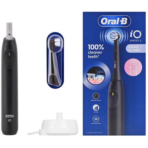 Braun Oral-B iO 2 Adult Rotating toothbrush Black Slike