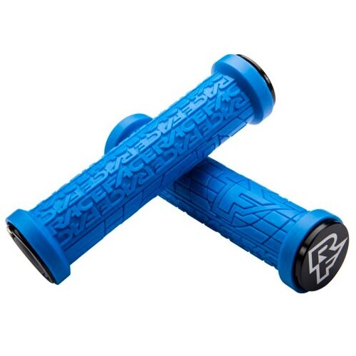 Race Face Grippler handlebar grips, 30mm, Lock On, blue Cene