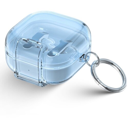 INF Mehak ovitek za slu&scaron;alke iz TPU, združljiv s Samsung Galaxy Buds4/4 Pro &ndash; odporen na udarce, vodoodporen in madeže ter s kavljem Blue, (5000244655) Cene