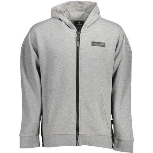 Plein Sport SWEATSHIRT WITH ZIP MAN GRAY Cene