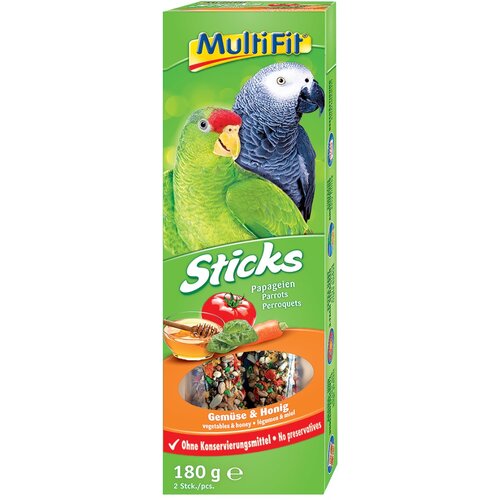 MultiFit Sticks za velike papige s medom i povrćem 2 x 90 g Cene