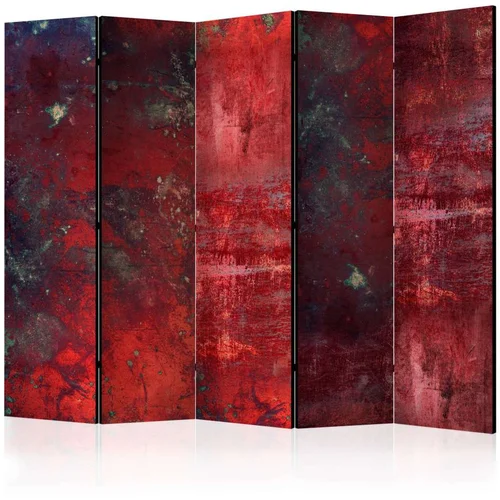  Paravan u 5 dijelova - Red Concrete II [Room Dividers] 225x172