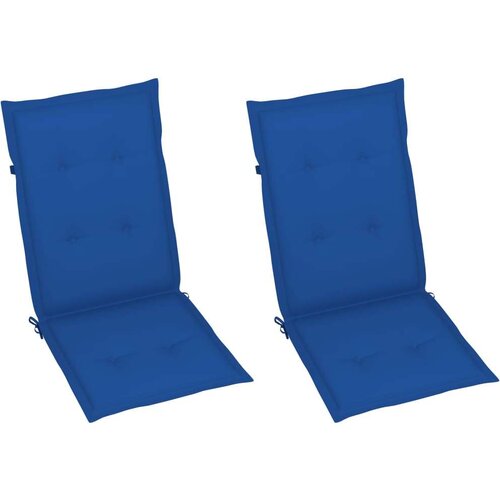  Jastuci za vrtne stolice 2 kom plavi 120 x 50 x 3 cm od tkanine Cijene
