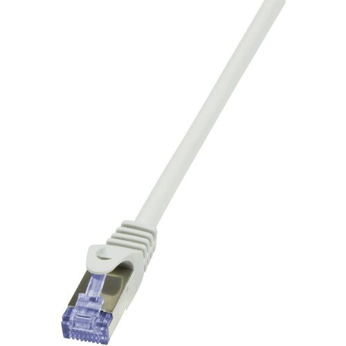 Logilink CQ4062S RJ45 omrežni kabel\, Patch kabel S/FTP 3.00 m siva pozlačeni konektorji\, ognjevaren\, z za&scaron;čitnim zapornim zatičem 1 kos, (20425695) Cene