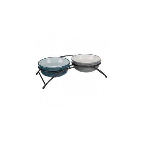  Set keramičkih činija sa držačem 2x025l/13cm petrol Cene