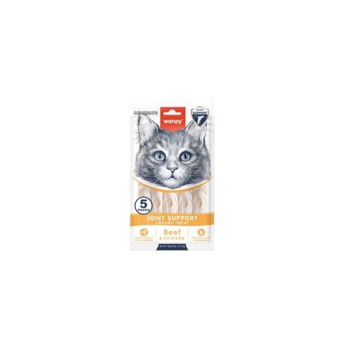 WANPY cat Creamy Lickable Treats for Cats Joint support - Beef & Chicken 5x14g Cene