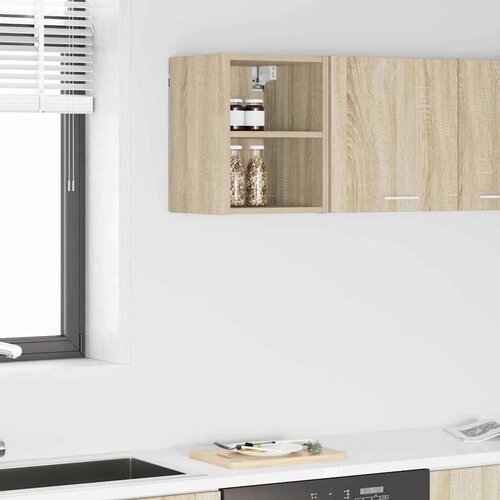 vidaXL Viseča omarica s polico Riga Sonoma hrast 30 x 29,5 x 40 cm Cene