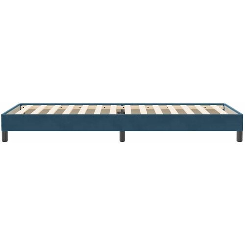 Box spring krevet bez madracem tamnoplavi 80x220 cm bar&amp;scaron;unasti Slike