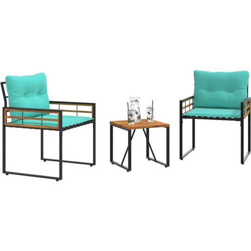  Set vanjskog namje&amp;scaron;taja s jastukom 3 pcs Tirkizna Slike