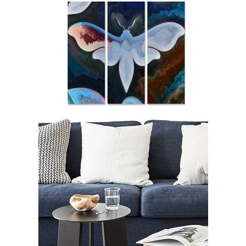 Wallity MDF13275877463 multicolor decorative mdf painting (3 pieces) Slike