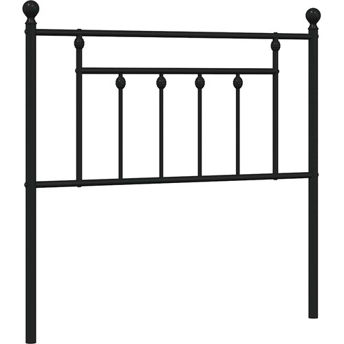  Metalno zamjensko uzglavlje crno 90 cm Slike