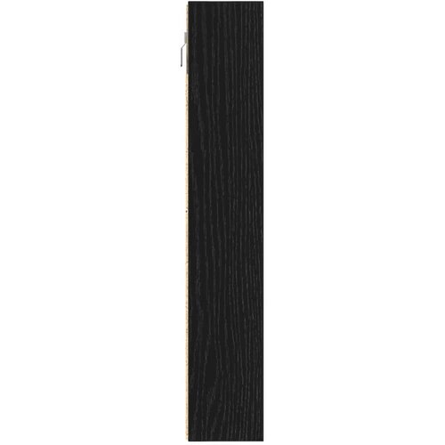  Ormar za izlaganje s policom Zidne Crni hrast 100 x 8,5 x 50 cm Slike