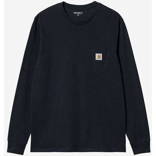 Carhartt WIP Pocket Majica z dolgimi rokavi dark navy Cene