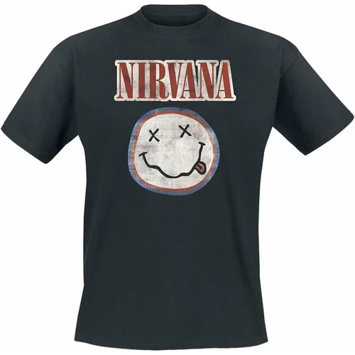 Nirvana Košulja Distressed Logo Unisex Black 2XL