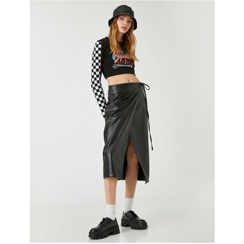 Koton Skirt - Black - Midi Slike