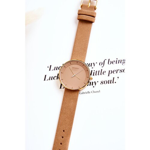 Kesi Women&amp;#039;s Analog Suede Watch Without Nickel Ernest Beige Slike