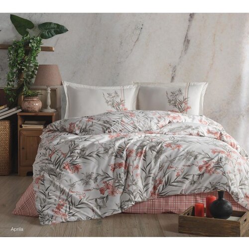  aprila v1 whitegreenorange ranforce super king quilt cover set (eu) (it) Cene
