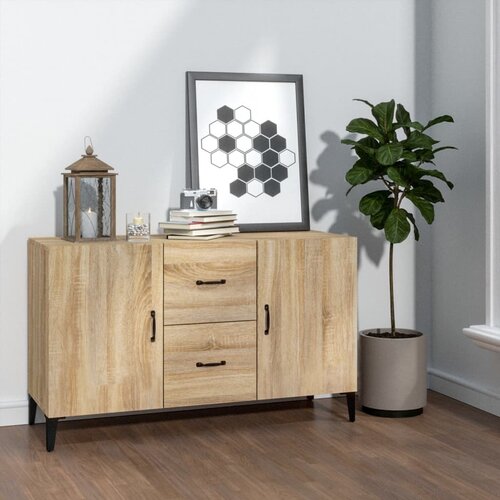  Komoda boja hrasta sonome 100x36x60 cm od konstruiranog drva Slike