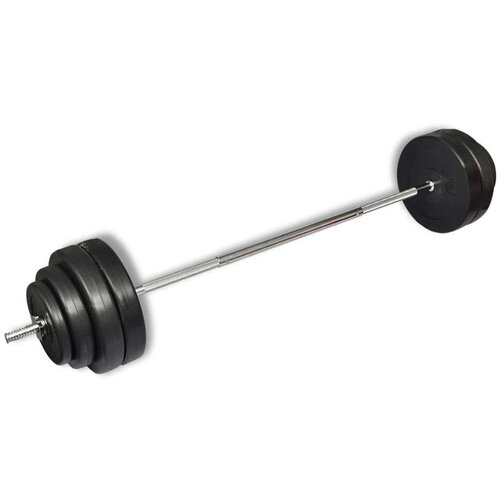 vidaXL Set šipke za dvoručni uteg s pločama 60 kg Cene