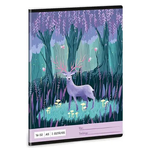 Ars Una Črtasti zvezek za 2. razred A5 16-32 : Mindnight Wish Cene