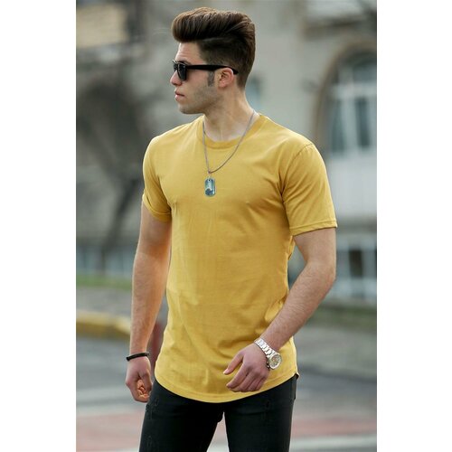 Madmext Basic Yellow Men's T-Shirt 4500 Slike