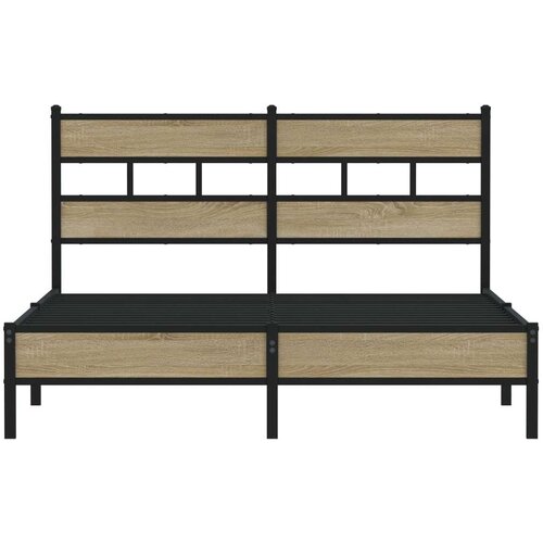 VidaXL okvir kreveta bez madraca boja hrasta sonome 140x190 cm drveni Slike