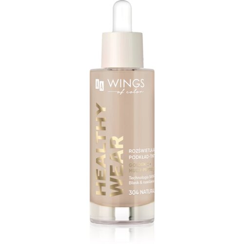 AA Wings of Color Healthy Wear Radiant Foundation posvetlitveni vlažilni tekoči puder odtenek 304 Natural Beige 30 ml Cene