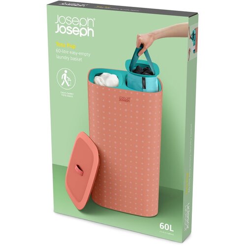 Joseph Joseph Rožnat tekstilni ko&amp;scaron; za perilo 60 l Tota Pop &amp;ndash; Slike