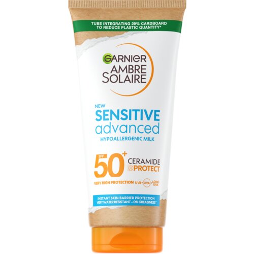 Garnier ambre solaire mleko za zaštitu od sunca SPF50 sensitive advanced 200ml Slike