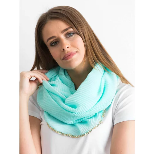 Fashion Hunters Mint scarf with a chain
