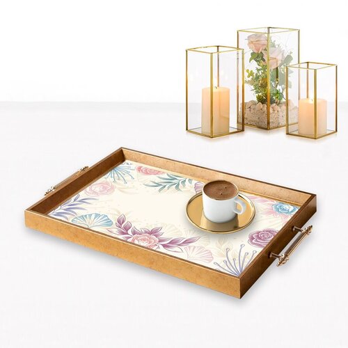 Aberto Design Poslužavnik TPEA9793 50 x 29 x 3.5 cm, Šareni Cene