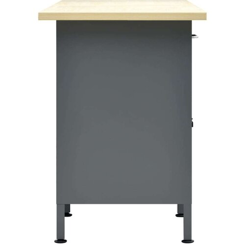 VidaXL Delovna miza črna 160x60x85 cm jeklo Slike