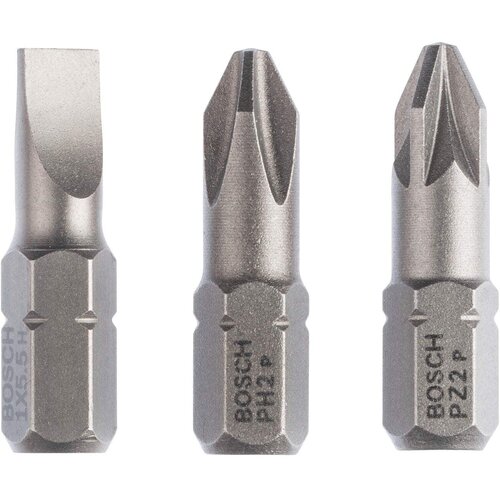 Bosch 3-delni paket bitova odvrtača ekstra tvrdi S 1,0x5,5; PH2; PZ2; 25mm (2607001766) Cene