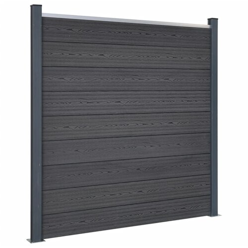 vidaXL Set panela za ogradu sivi 180 x 186 cm WPC Cijene