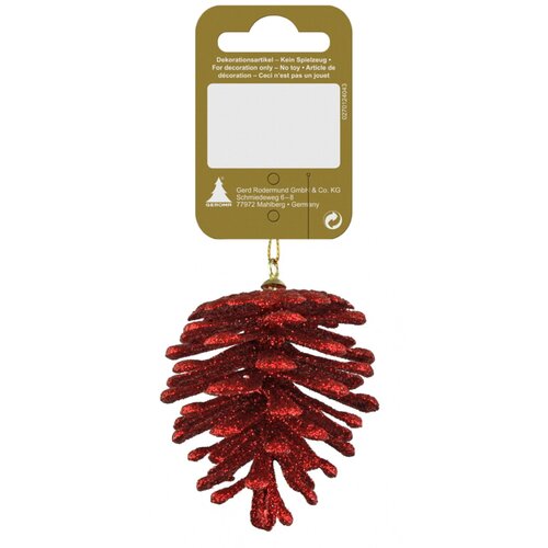 ukrasi za božićno drvce (visina: 7 cm, crvene boje) Cijene