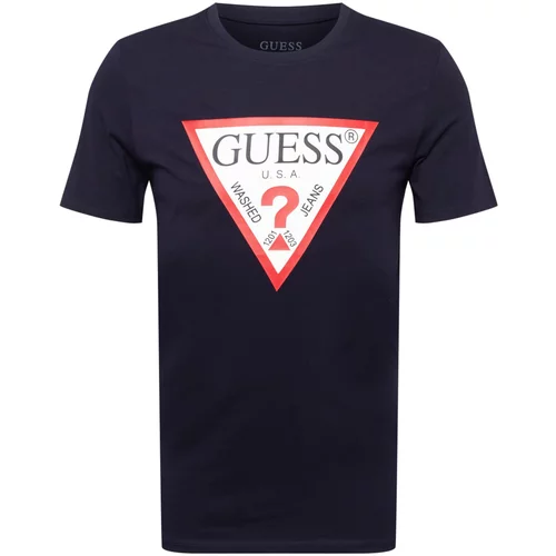 Guess Majica temno modra / rdeča / črna / bela