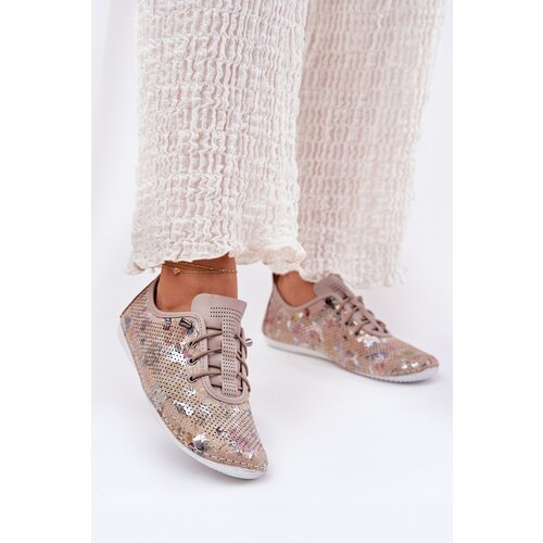 ARTIKER Boto Ladies Leather Patterned Loafers Cene
