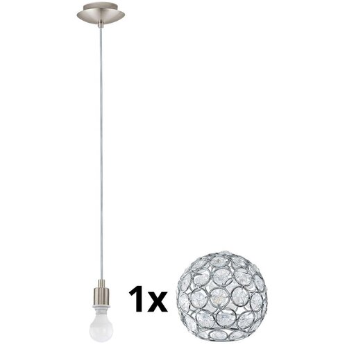 Eglo led luster na sajli my choice 1xE14/4W/230V hrom Cene