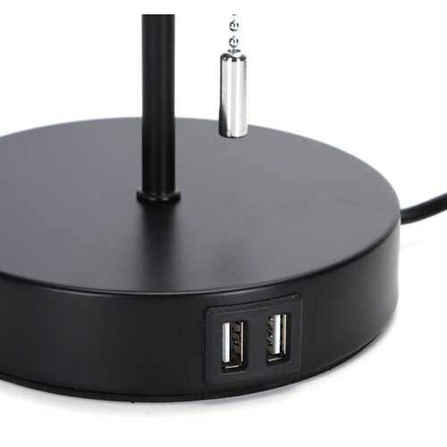 Aigostar Stona lampa sa USB portom 1xE27/40W/230V crna Slike