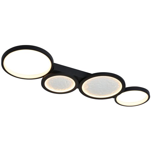 Rabalux LED plafonjera sa daljinskim Aranis, 40W, 3000-6500K, 84x29cm, Crna Slike