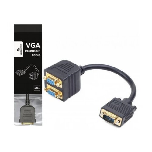  Adapter GEMBIRD VGA Splitter kabl 20cm CC-VGAX2-20CM Slike