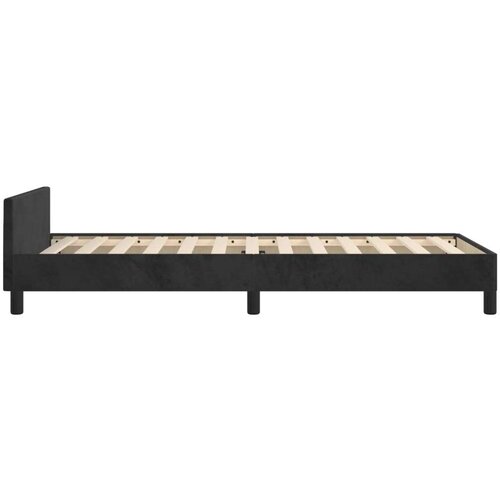  Okvir za krevet s uzglavljem crni 90x200 cm bar&amp;scaron;unasti Slike