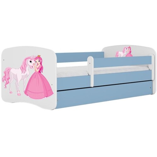 HAPPYKIDS Dječji krevet Dreamy princeza 180x80 bez madraca s ladicom Plava Cene