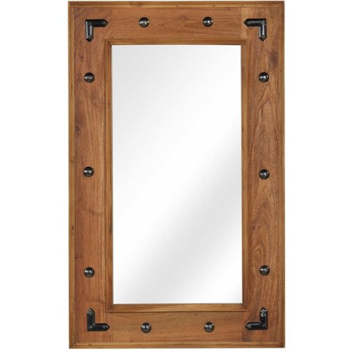vidaXL Ogledalo iz trdnega akacijevega lesa 50x80 cm Cene