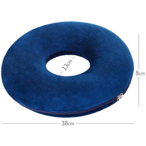 INF Okrogla spominska pena donut blazina z zračnim votlom in zadrgo NavyBlue, (5000326999) Cene